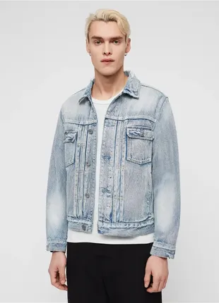 Крутая оригинальная джинсовая куртка джинсовка allsaints imoku denim jacket