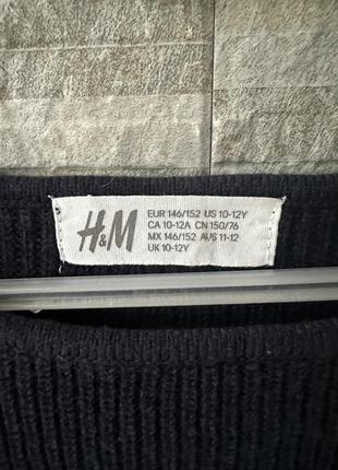 Вʼязаний світшот светр джемпер h&m 10-12 років, 146-152 см7 фото