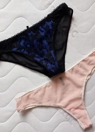 8-10 tezenis комплект шикарних трусиків стрінги з мереживом