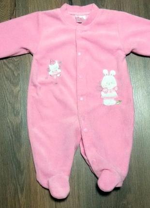 Флісовий чоловічок / флісовий комбінезон на ріст 68 см