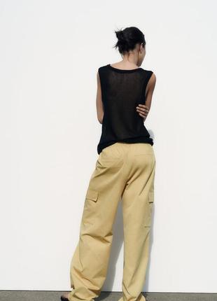 Габардиновые штани full length zara5 фото