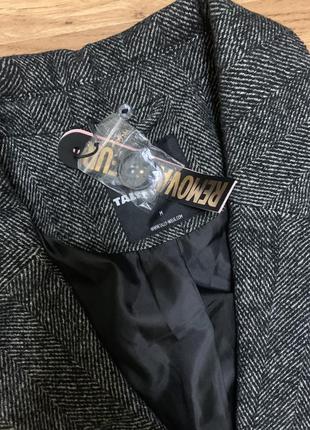Пальто серое модное стильное tally weijl2 фото