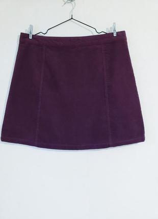 Новая натуральная  велеветовая юбка спереди на молнии4 фото