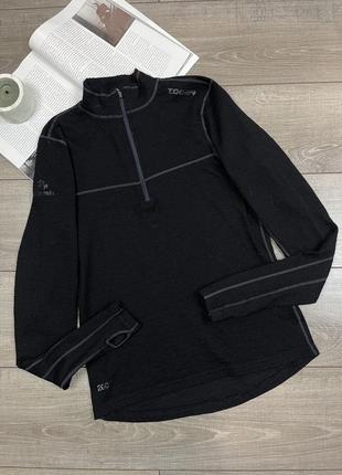 Вовняний термо лонгслів tog 24  men's wool zip neck base layer top 200