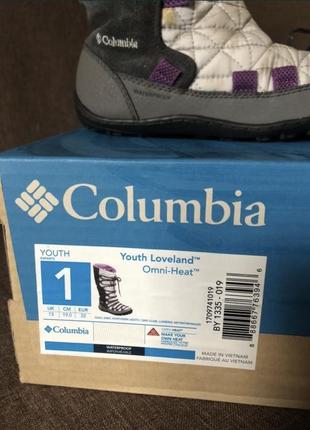 Чобітки для дівчинки columbia youth loveland3 фото