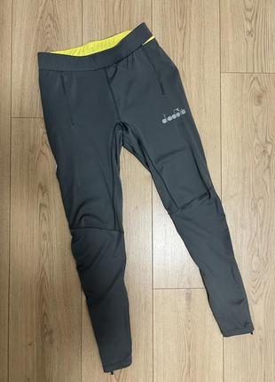 Чоловічі тайтси для бігу diadora winter running tights be one 🛍️1+1=3🛍️6 фото