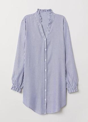 Фірмова сорочка в смугу h&m (100% віскоза)