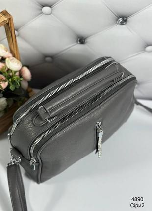 Женская сумка кросс боди среднего размера, вместительная и комфортная2 фото