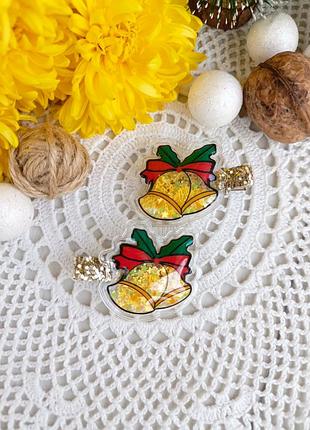 Заколочки с колокольчиками