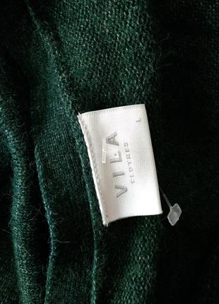 Р 12 / 46-48 фирменная зеленая кофта накидка длинный кардиган трикотаж vila7 фото