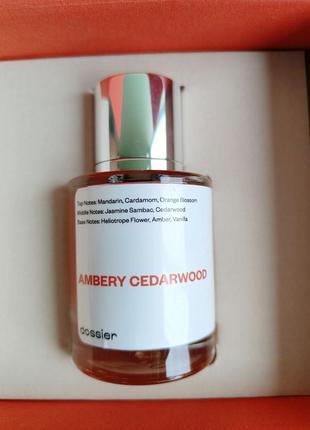 Парфюмированная вода женская dossier ambery cedarwood inspired by mugler's alien