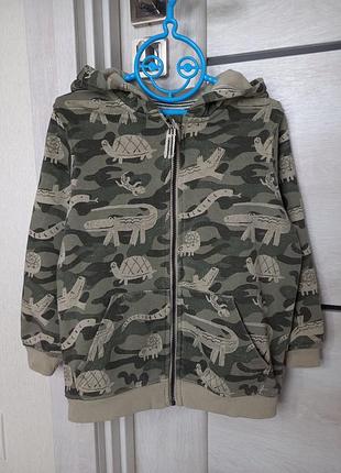 Модна тепла толстовка спортивна кофта худі пайта кенгуру з начосом tu для хлопчика 2-3 роки 92-98