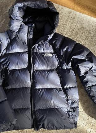 Пуховик куртка the north face s/m/l nf0a3y4r regular fit hyalitedwn черный синий