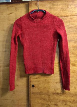Шерстяной свитер размер xxs-xs пуловер джемпер кофта2 фото