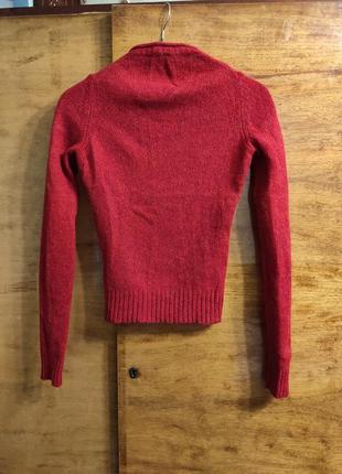 Шерстяной свитер размер xxs-xs пуловер джемпер кофта3 фото
