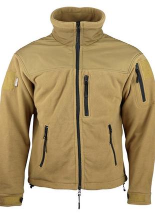 Фліс тактичний | флісовая кофта, койот, kombat uk defender tactical fleece