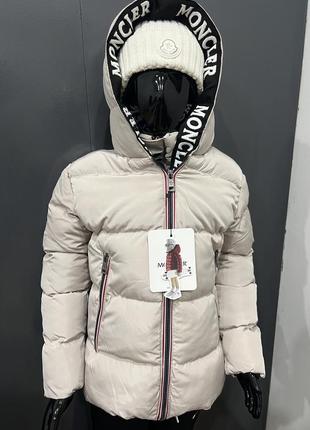 Зимняя куртка moncler р1 до 14 лет3 фото