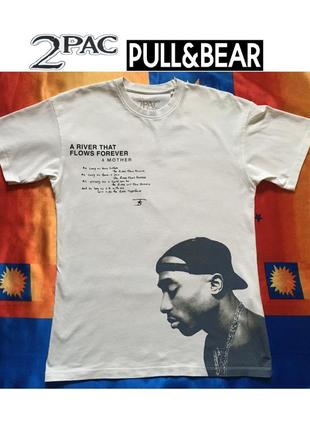 Футболка 2pac pull & bear размер м