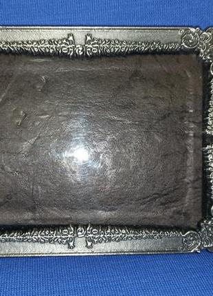 Винтажная посеребренная рамка для фото