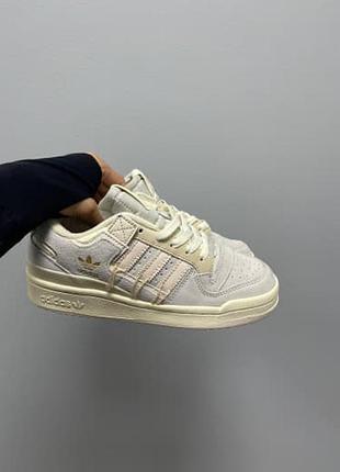 Жіночі кросівки кросовки adidas low forum premium ‘beige’