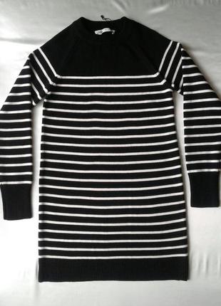 Платье-свитер в полоску zara5 фото