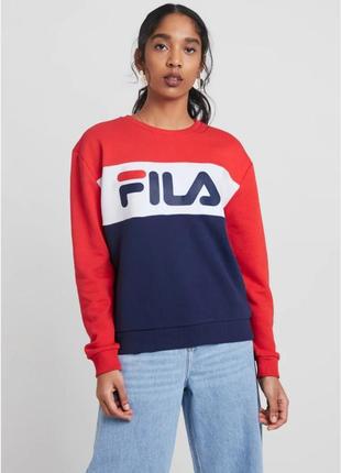 Женская спортивная кофта свитшот джемпер fila