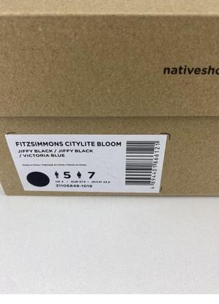 Ботинки native fitzsimmons citylite bloom 31106848-1019 black, оригинальные ботинки нейтов черные унисекс8 фото