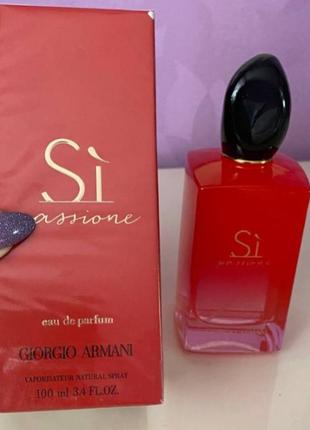 Духи giorgio armani si passione парфюмированная вода 100 ml джорджио армани се пассион красный аромат парфюм
