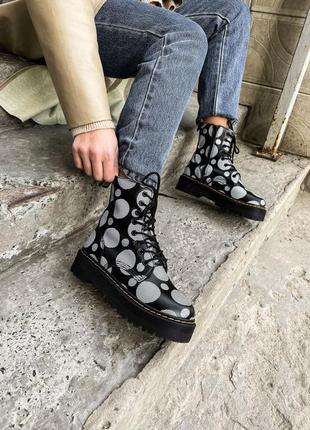 Женские ботинки dr. martens jadon polka l распродажа.5 фото