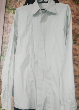 Matinique кремовая рубашка со скрытыми пуговками6 фото
