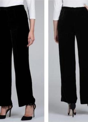 Брюки палаццо бархатные zara