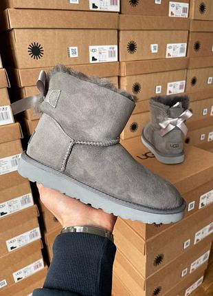 Женские угги угги угги сапоги ботинки ugg bailey bow boot grey