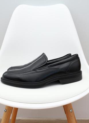 Кожаные мужские лоферы туфли ecco оригинал на стопу 28 см5 фото