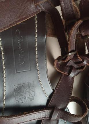 Босоніжки сандалі janet d (38) з натуральної шкіри жіночі (німеччина)6 фото