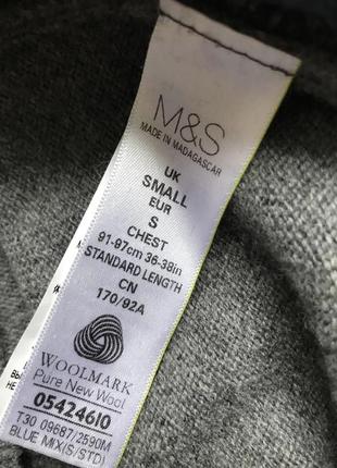 Woolmark m&s стиль качествo шерсть свитер4 фото