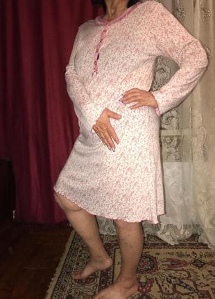 Очень красивое домашнее платье, ночная рубашка,ночнушка 42/501 фото
