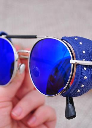 Фірмові круглі окуляри сонцезахисні 2в1 havvs polarized з бічної шорой унісекс