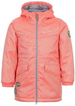 Крутая демисезонная куртка outwenture кораллового цвета 4-6 лет4 фото