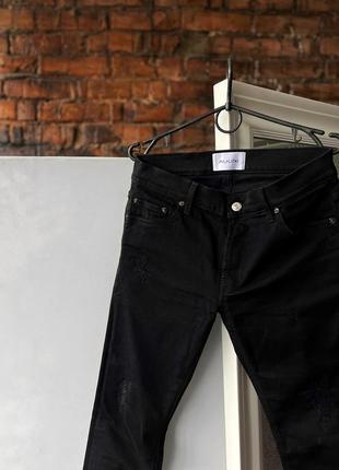 Aglini premium mark handmade in italy black denim jeans rrp царапание130 черные, люксовые джинсы2 фото