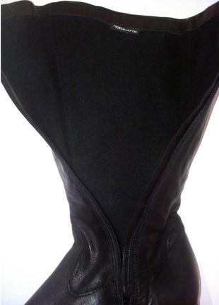 👢👢👢 стильные кожаные демисезонные сапоги от tamaris, р.36 код a36188 фото