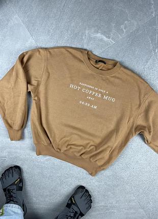 Zara свитшот женский coffee кофта