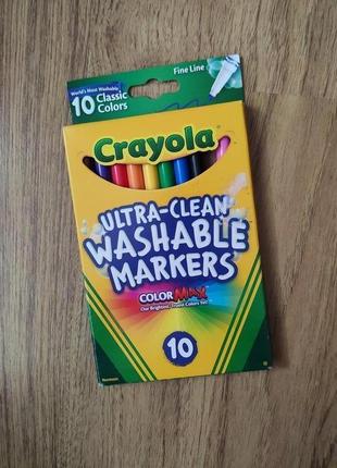 Дитячі маркери змиваючи набір 10шт.  ultra-clean washable crayola