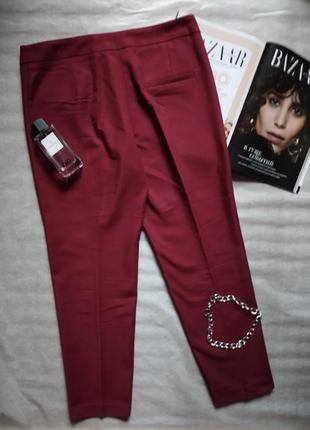 Женские модные красные брюки mango штаны5 фото