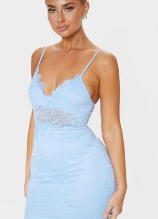 Женское модное кружевное платье  prettylittlething