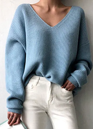 Голубой свитер3 фото