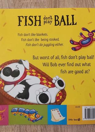 Детская книга "fish don't play ball" на английском языке10 фото