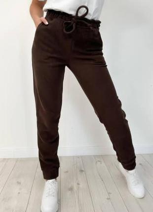 Жіночі теплі спортивні штани брюки арт 06/6/21 фліс  (42,44,46,48,50 розміри)