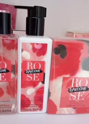 Victoria's secret подарунковий парфумований набір hardcore rose хардкор троянда