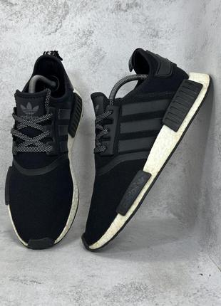 Кроссовки adidas nmd r1 black reflective