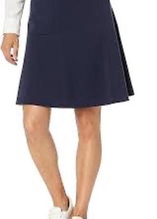 Tommy hilfiger стильная фактурная синяя юбка guess zara massimo стиль